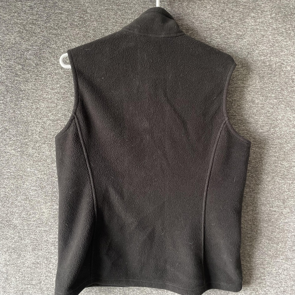 Patagonia Synchilla Vest Mens Large Black Fleece Full Zip OptumCare Logo - Picture 8 of 9
